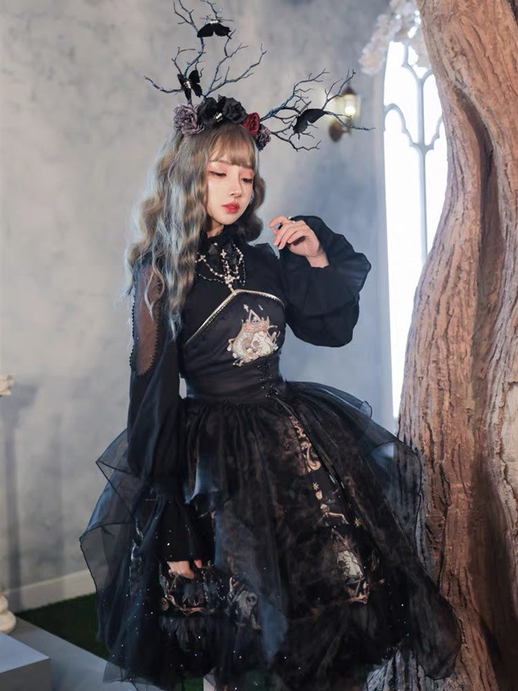 Sofyee  Gothic Anime Fair Retro Flower Butterfly Branch Antler Hair Band