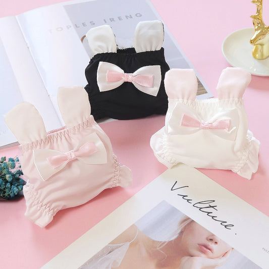 3pcs-Kawaii Rabbit Sweet White Kiss Me Panty