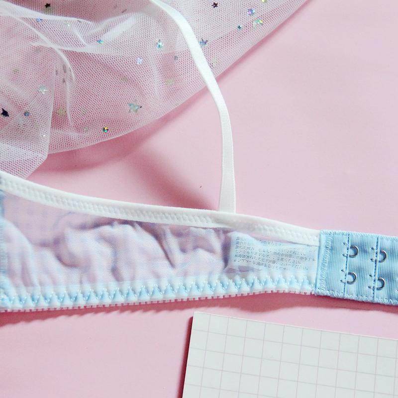 Pink Cartoon Pastel Lover Cute Sweetie Baby Bralette Set