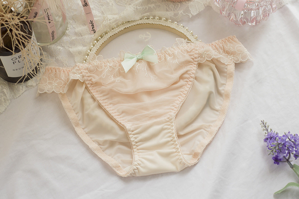 4個 - Sofyee かわいいパステルスイートホワイトキスミーパンティ