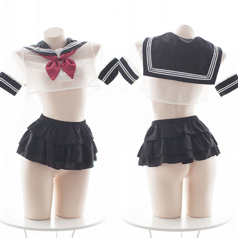 Twintails Transparent  School Girl Uniform