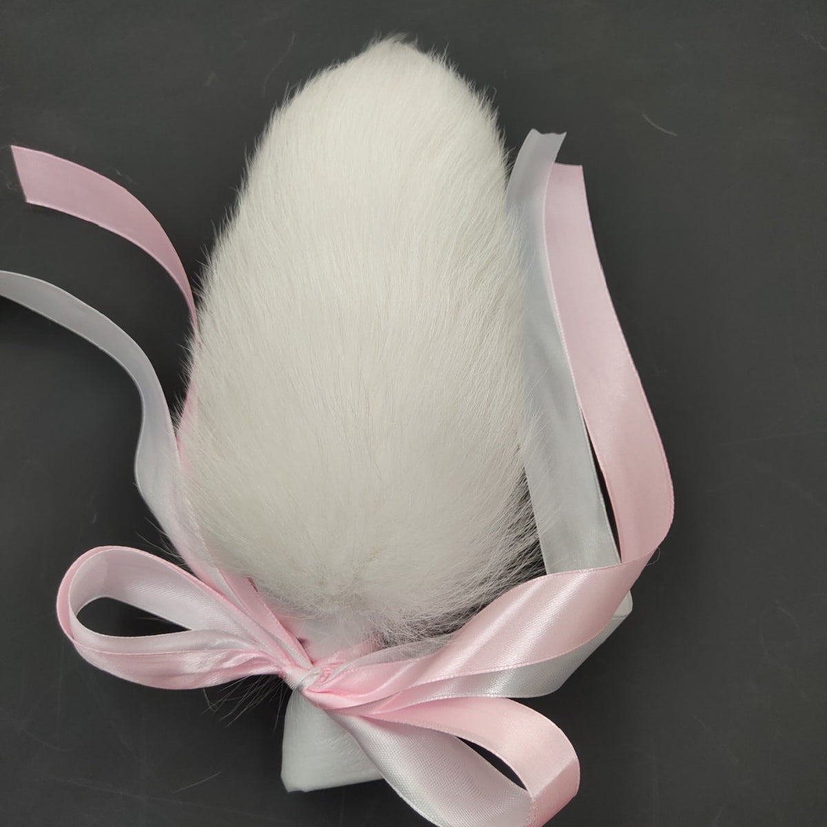 White Fox Long Buttplug Tail