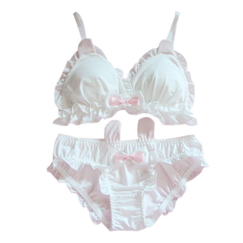 Pink Cartoon Pastel Lover Cute Sweetie Baby Bralette Set