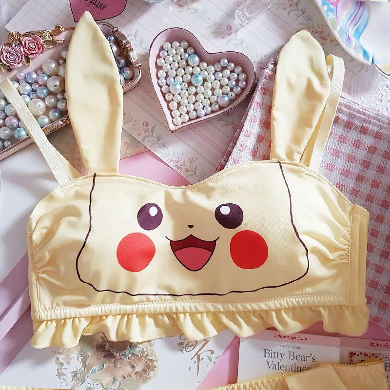 ポケモン ピカチュウ チューブトップ ランジェリー セット