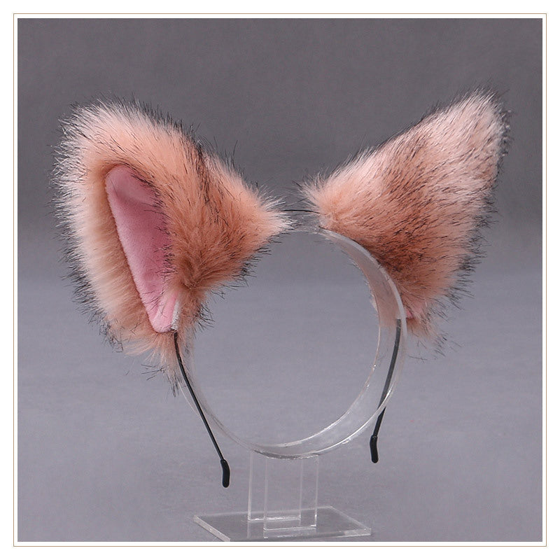 Anime Plüsch Falten Fuchs Ohr Haarnadel