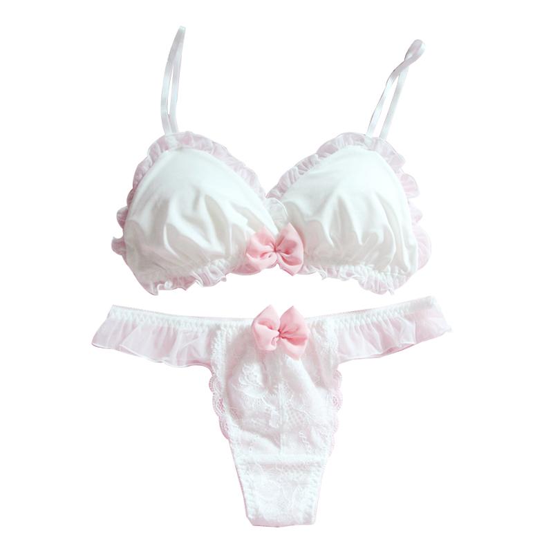 Pink Cartoon Pastel Lover Cute Sweetie Baby Bralette Set