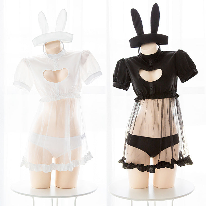 Sofyee Bunny Cat Heart Schlüsselloch-Dessous 
