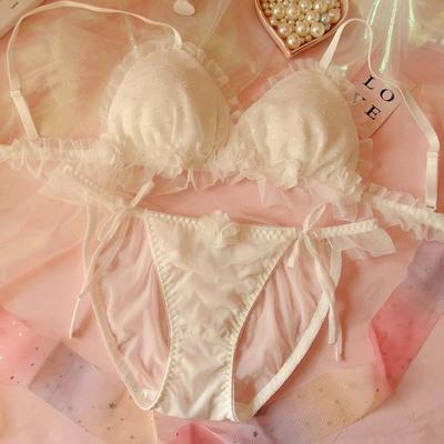 Pink Cartoon Pastel Lover Cute Sweetie Baby Bralette Set