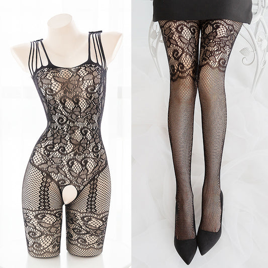 Wild Tiger Mesh Sheer Full Body Bondage Fishnet Body Stocking