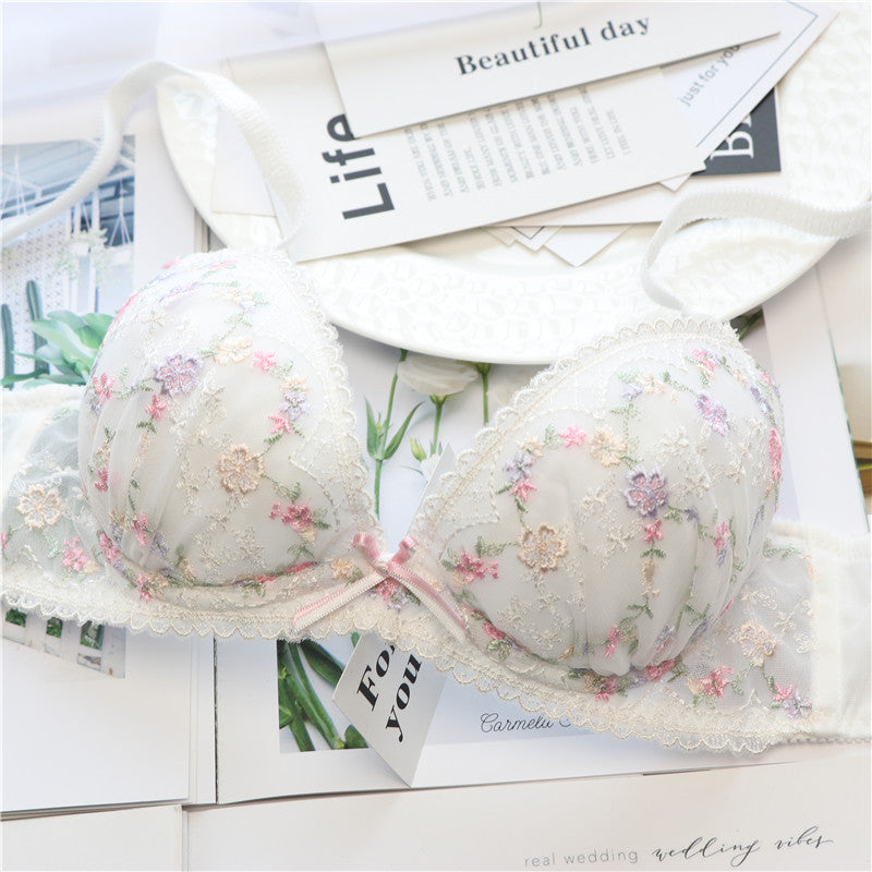 Sweetie Little Flower Bras And Panty Set