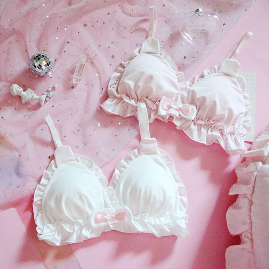 Pink Cartoon Pastel Lover Cute Sweetie Baby Bralette Set