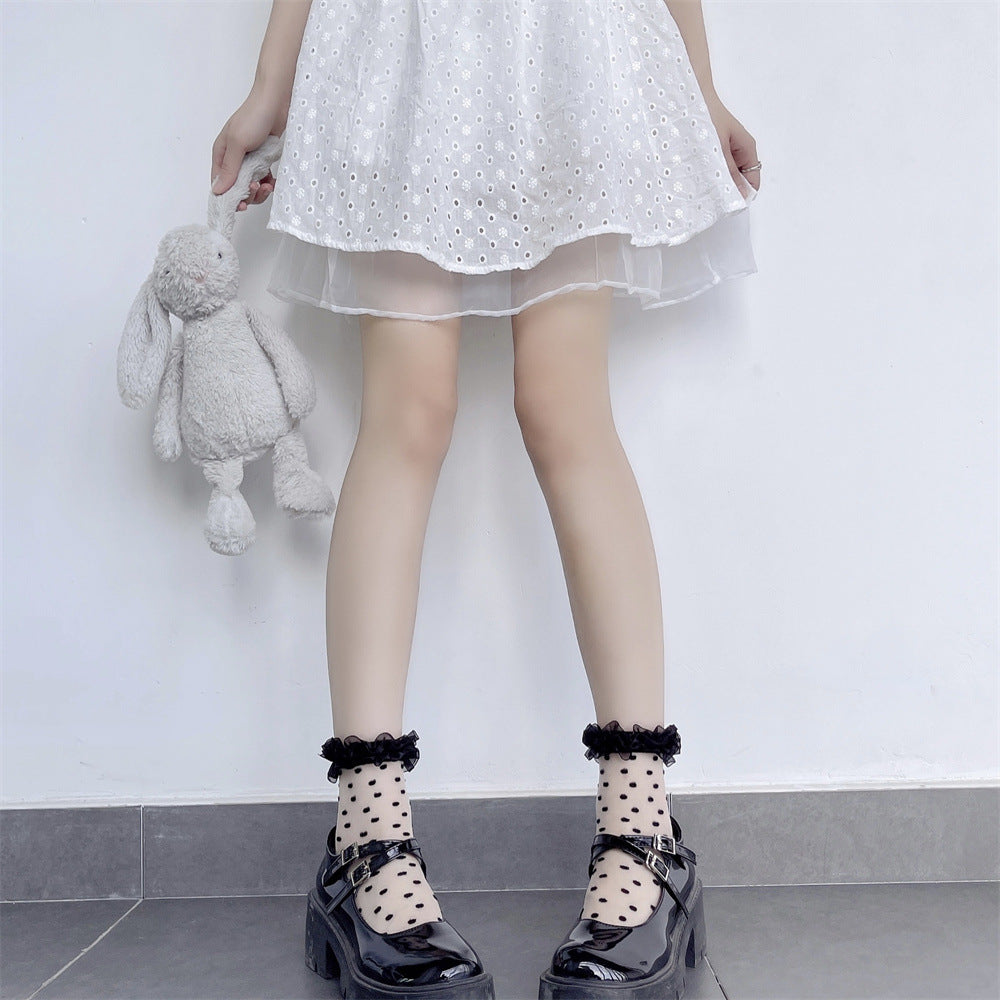 Lolita Polka Dots Socks