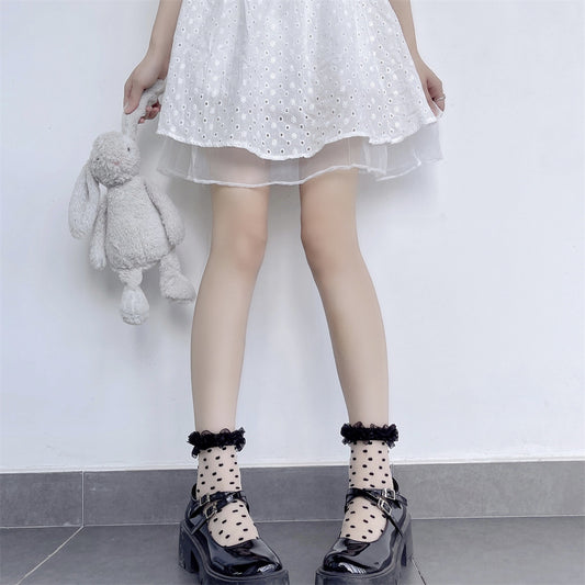 Lolita Polka Dots Socks
