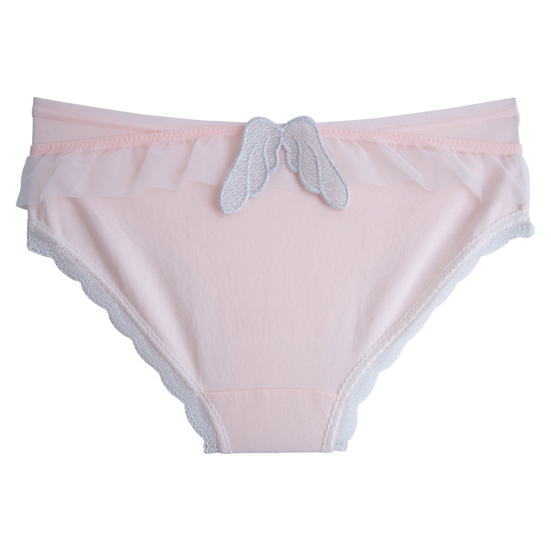 Japanese cute angel wings low waist briefs