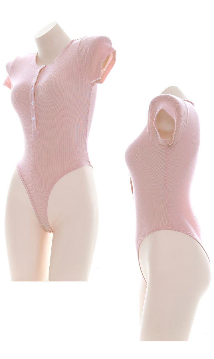 Japanischer Sexy Anime School Badeanzug-Rosa 
