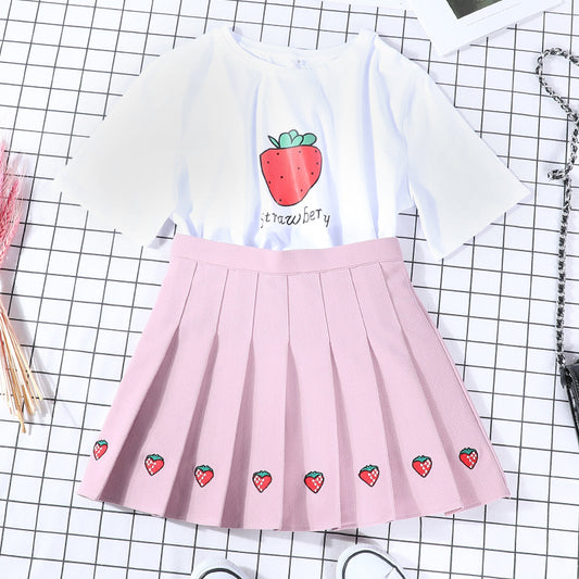 Aesthetic Strawberry Skirt