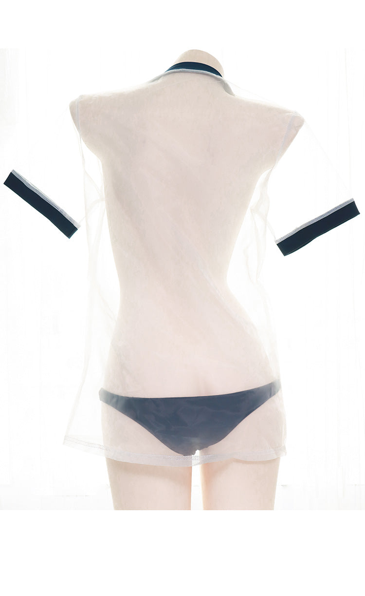 日本のセクシーな女子高生-透明