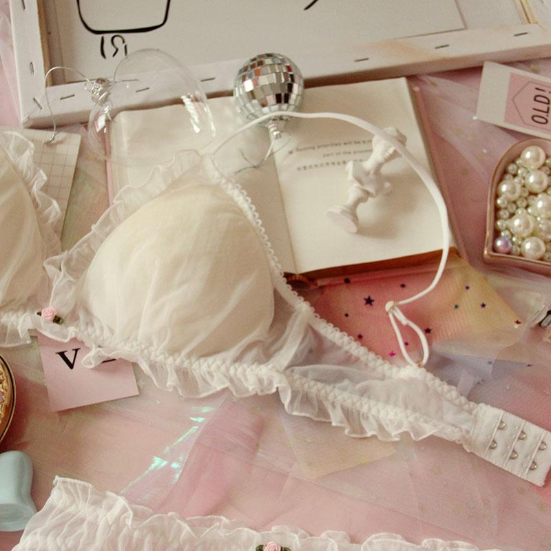 Pink Cartoon Pastel Lover Cute Sweetie Baby Bralette Set