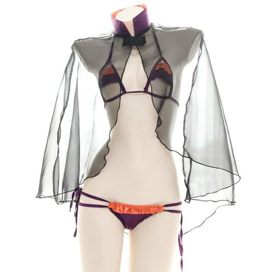 Sofyee Sexy Hollow Cape Bikini