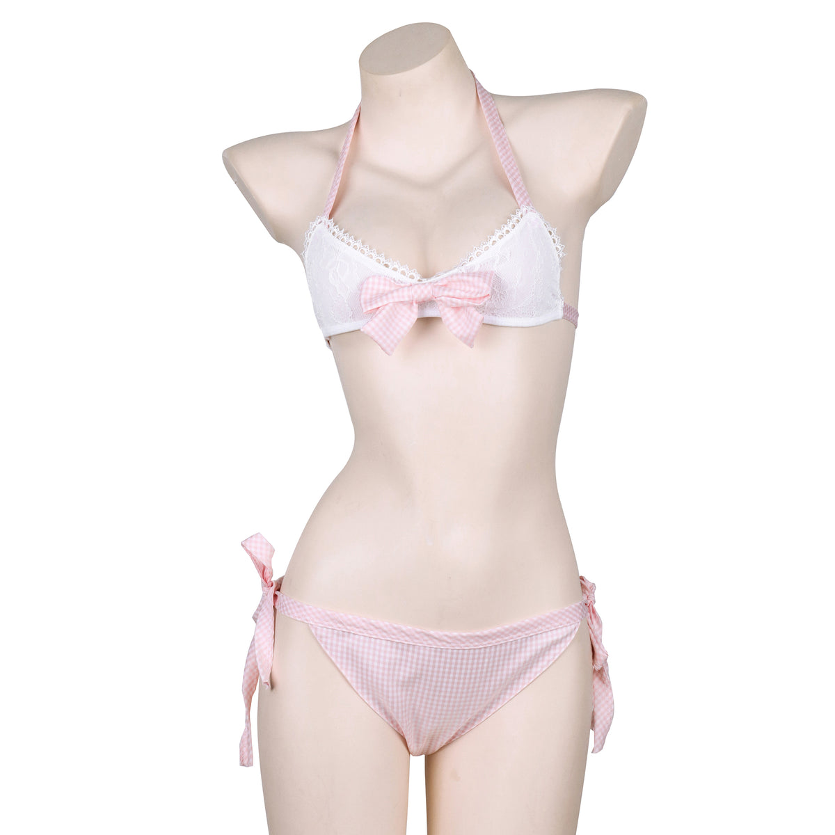 Sexy kawaii Lingerie Anime Strawberry Shimapan Bows Bikini Set