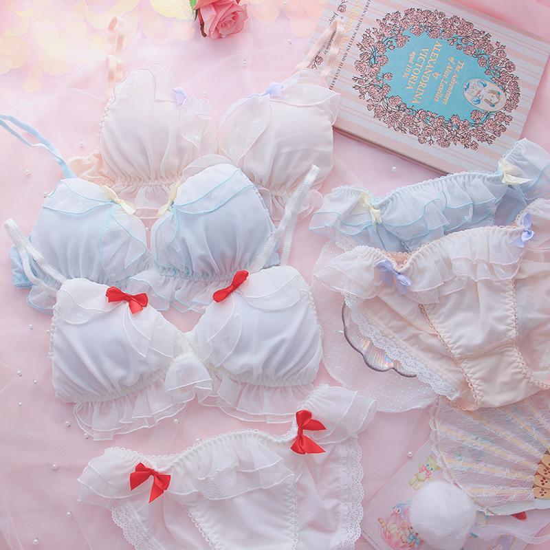 Sofyee Snow White Ruffle  Sweetie Baby Bralette Set