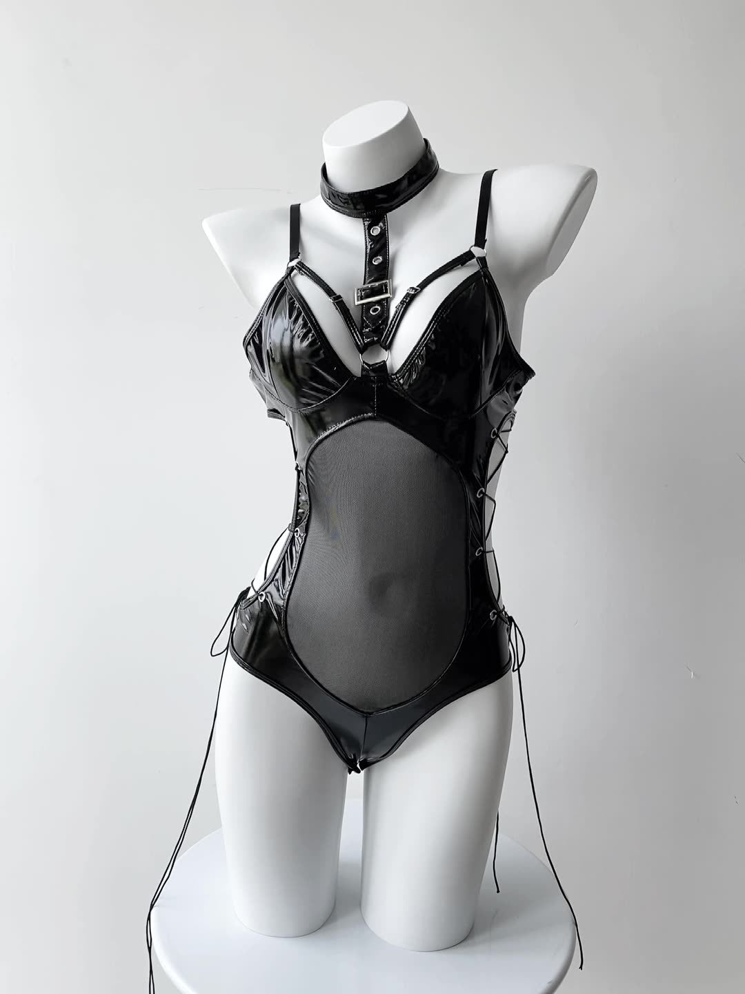 Gothic Master Leather Bodysuit