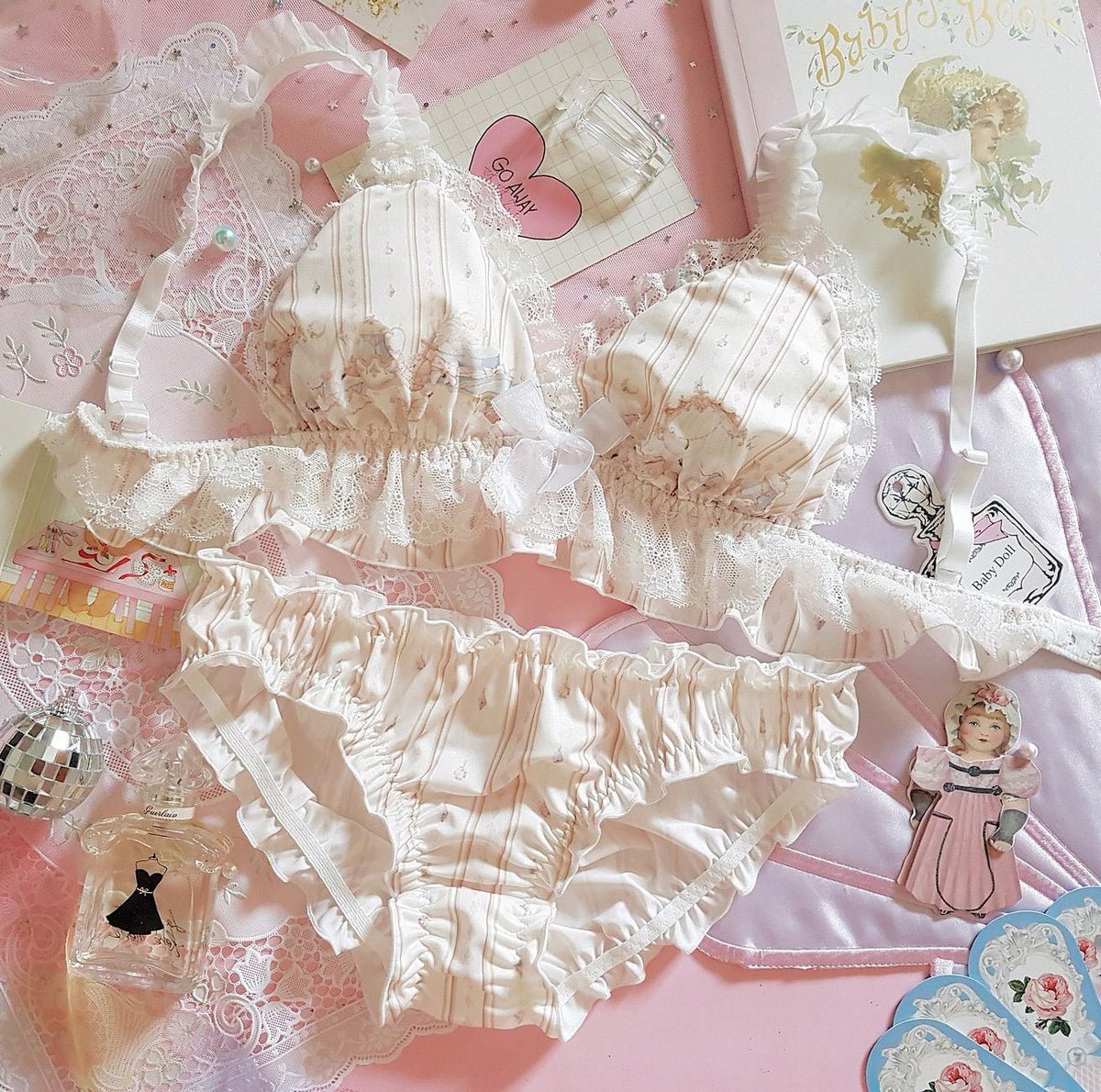 Sofyee Japanese Lolita Bralette Set
