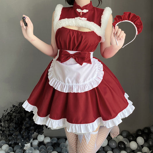 アニメ セクシーな日本のメイド クリスマス