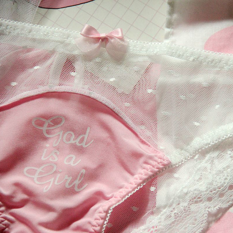 Rosa Cartoon-Pastell-Liebhaber-niedliches Sweetie-Baby-Bralette-Set 