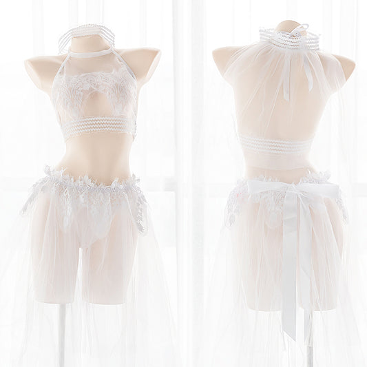 Sofyee Kawaii Sheer White Bridal Lingerie