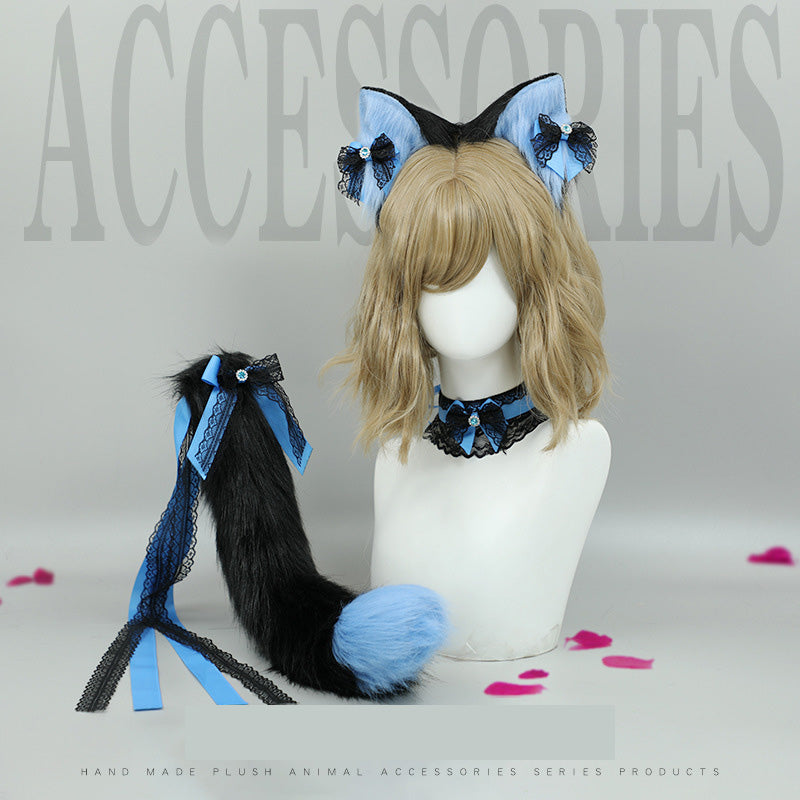 Anime Sexy Kawaii Fox Girl Headband Tail Set