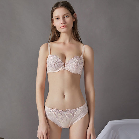Swing Pink Angel Push Up Bra Set