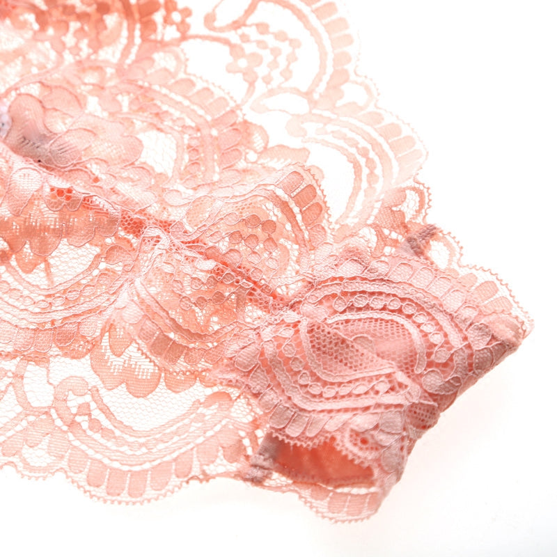 Lace Unlined Demi Bra With Free Panty