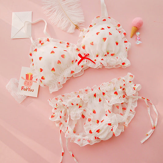 Dot Staring Flower  Cute Sweetie Baby Bralette Set