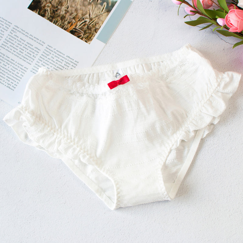 Girly erdbeerrosa Rüschen-Rüschen-Sweetie-Kawaii-Höschen in Bonbonfarbe 