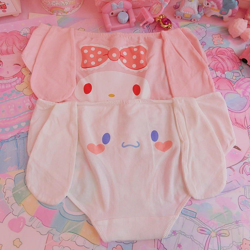 Melody Bow Sweet Doggie Kawaii Cute Panty