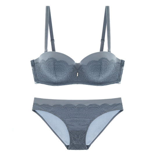 Sweetie Wirefree Comfy Cute Balconette Bra Set