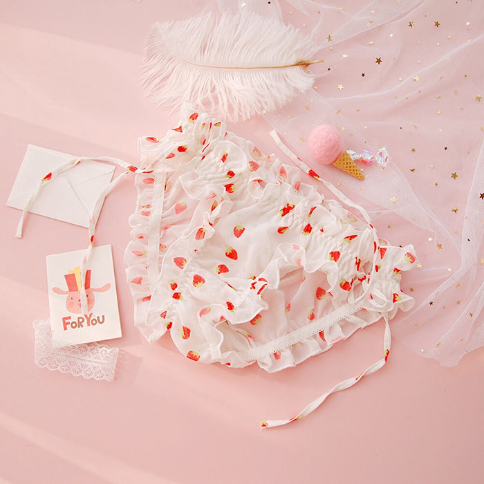 Dot Staring Flower  Cute Sweetie Baby Bralette Set