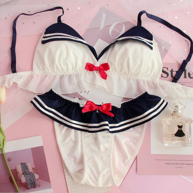 Rosa Cartoon-Pastell-Liebhaber-niedliches Sweetie-Baby-Bralette-Set 