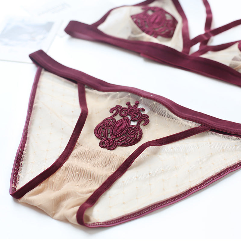 Spring Is On Its Way Flower Bralette & Panty Set