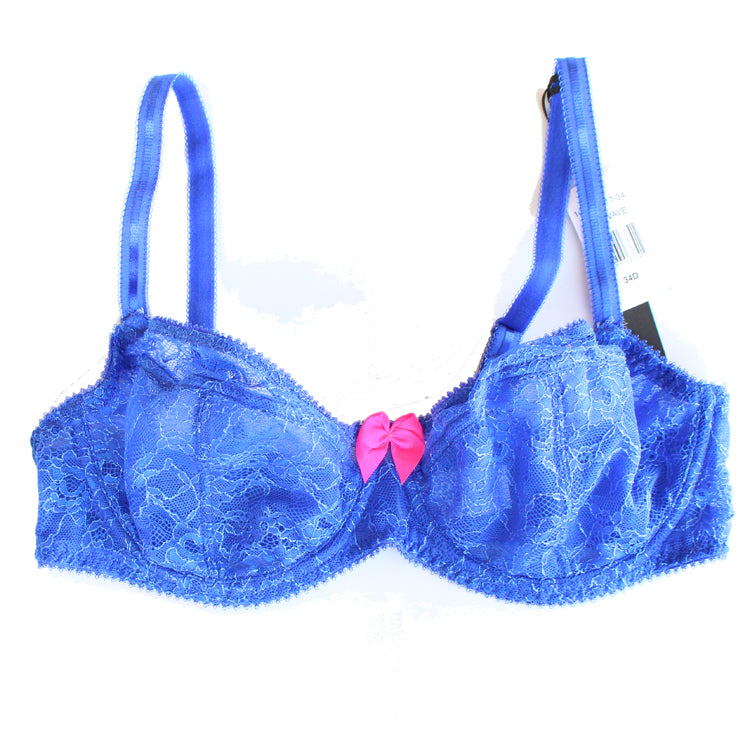 Flower Overlaid Demi Bra