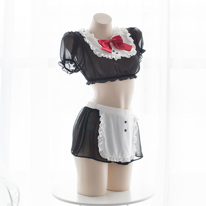 Anime Kawaii Schleife Japanisches Dienstmädchen-Set 