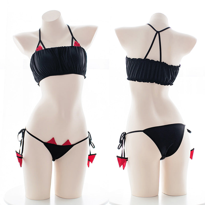 Cat Bunny Ear Amine Girly Kawaii Ruffle Sailor Moon Swimsuit Lingerie