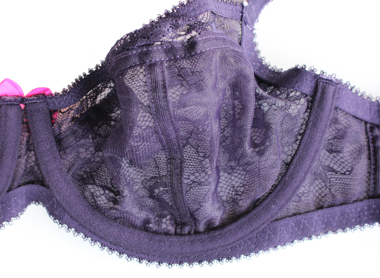 Flower Overlaid Demi Bra