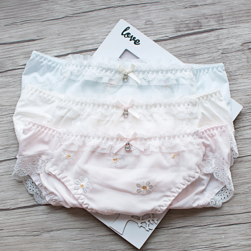 Lace Flower Sweetie Kawaii Candy Color Panty