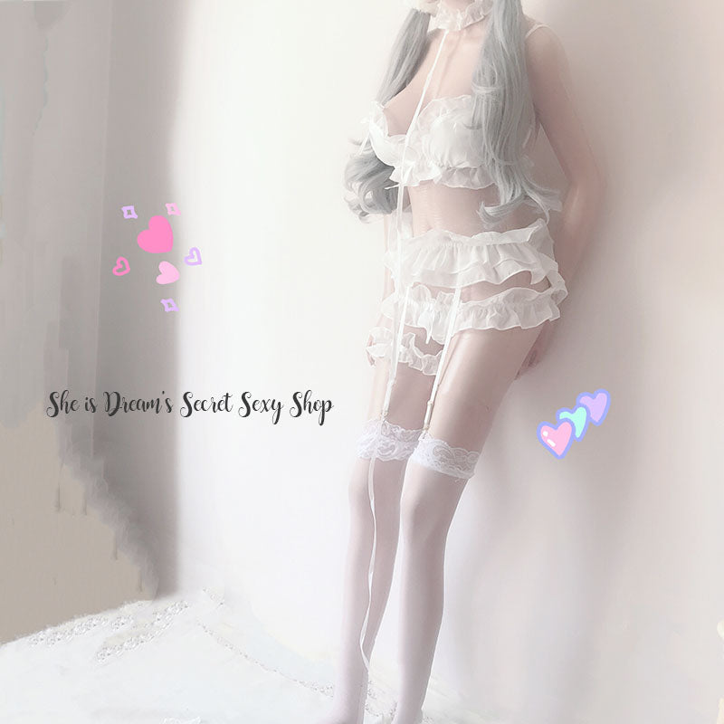 Kawaii Cat Neko Japanese Style Sexy Cute Lingerie Set