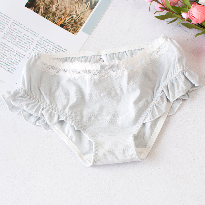 Girly erdbeerrosa Rüschen-Rüschen-Sweetie-Kawaii-Höschen in Bonbonfarbe 
