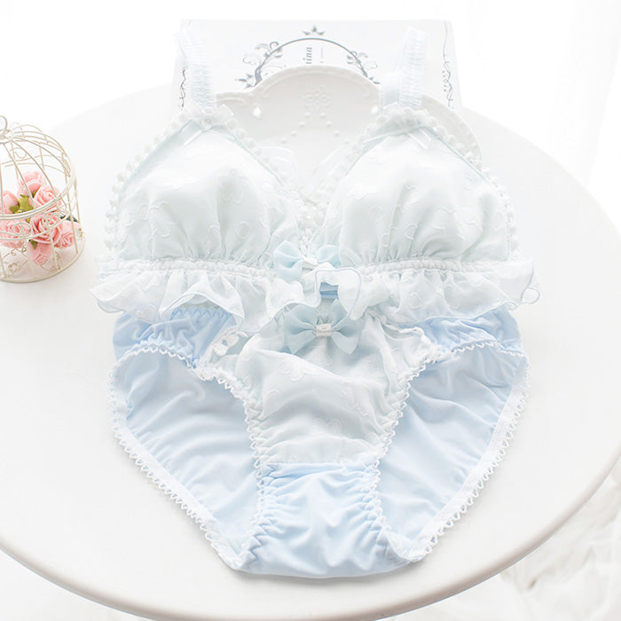 Kawaii Comfy Staring Flower Cute Sweetie Baby Bralette Set