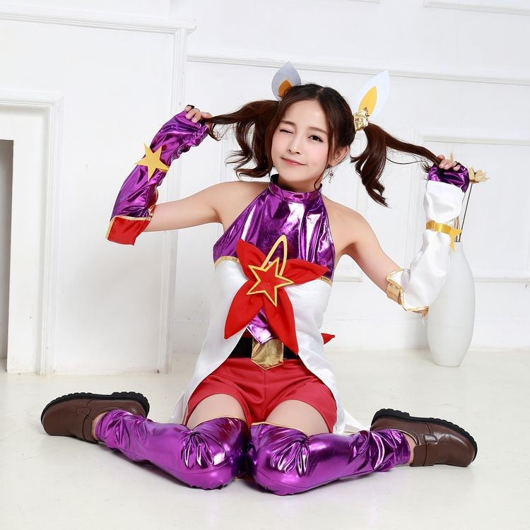 Anime Costume Game  LOL Jinx Cosplay Fancy Cosplay Dress