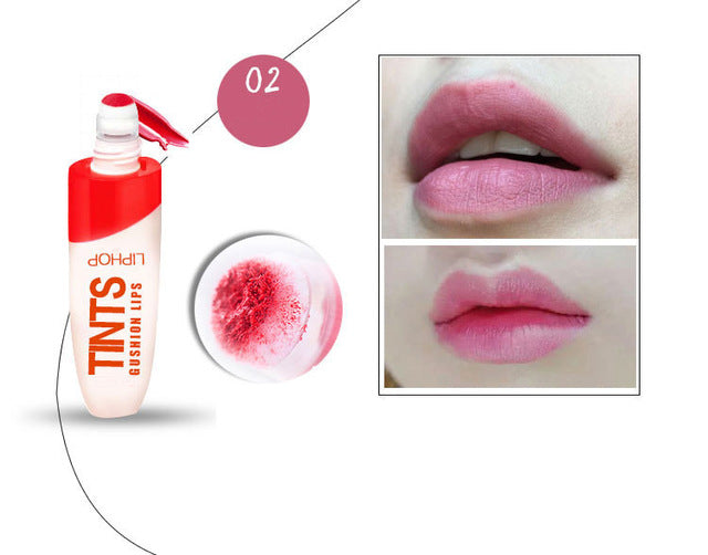 LIPHOP spongy Air Cushion Moisturizer Waterproof Liquid lipstick lip gloss tint
